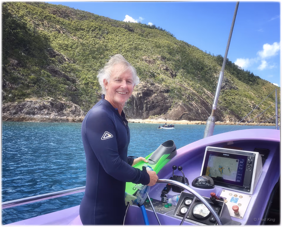 Fred snorkelling