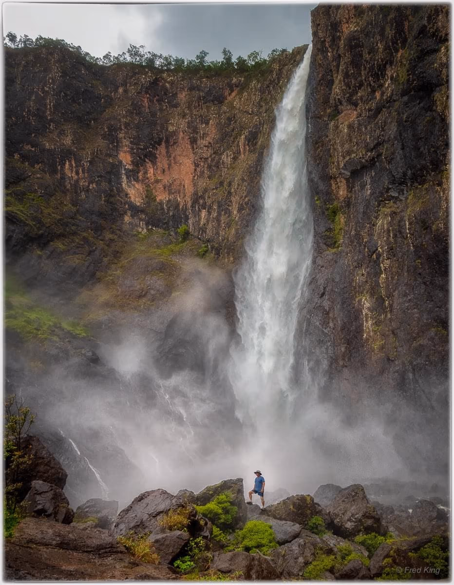 Waterfalls, photograph by Fred King