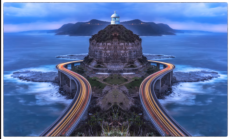 Sea Cliff Bridge double