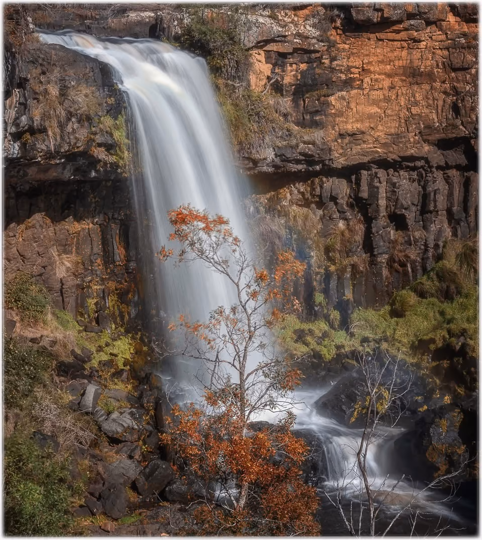 Waterfalls, photograph by Fred King
