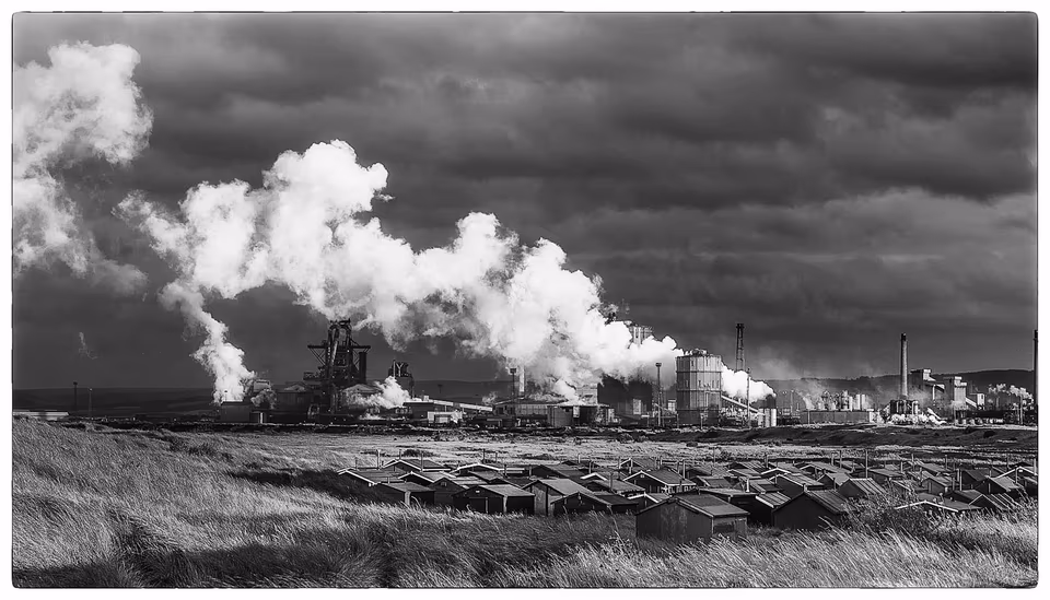 Breakwater works & huts