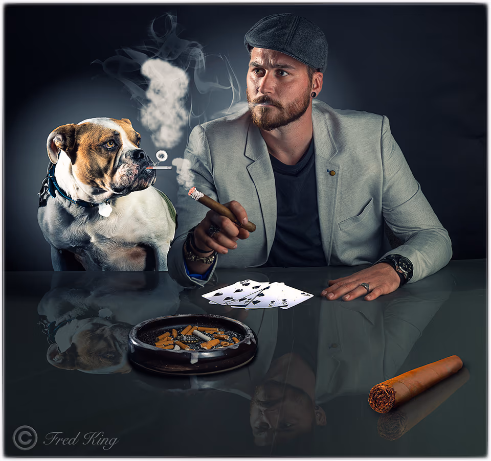 Julian and bulldog