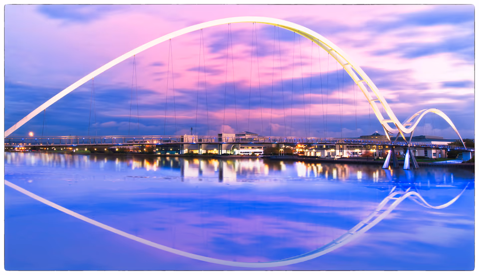 Infinity Bridge sunset