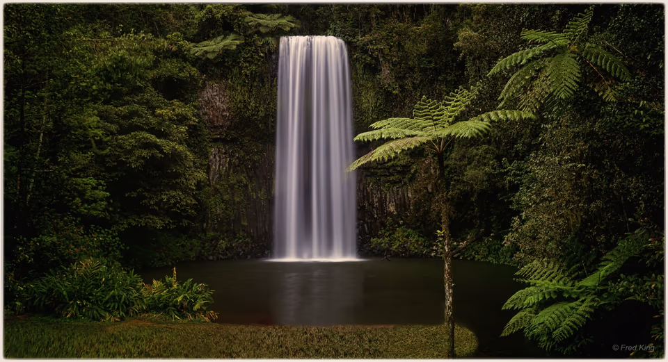 Waterfalls, photograph by Fred King