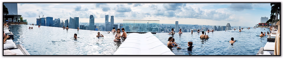Marina Bay Sands Singapore rooftop swimming pool